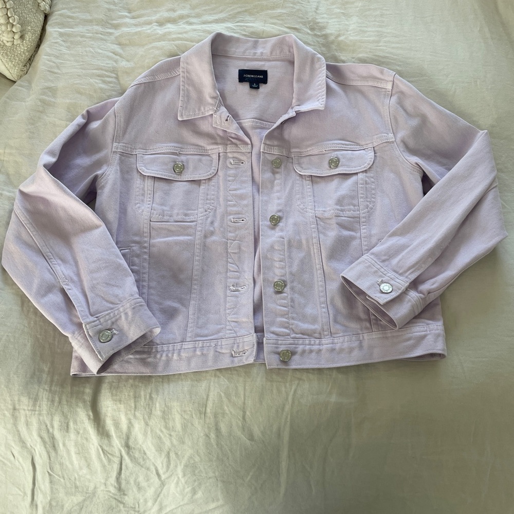 J Crew Lilac Purple Jean Jacket Size Small